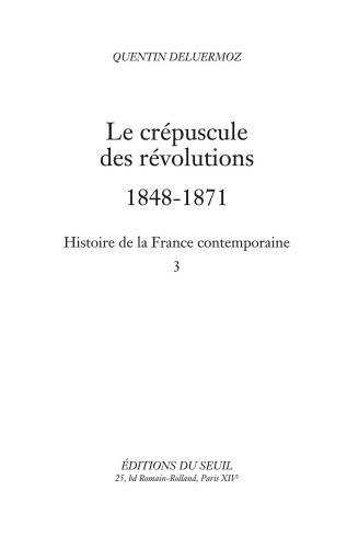 دانلود کتاب Histoire de la France contemporaine, t. III. Le Crépuscule des révolutions
