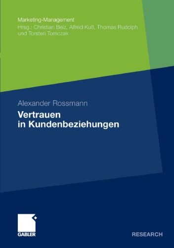 دانلود کتاب Vertrauen in Kundenbeziehungen