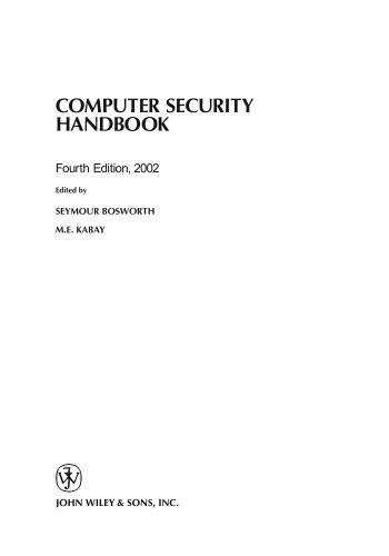 دانلود کتاب Computer Security Handbook