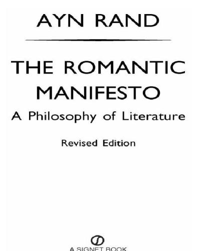 دانلود کتاب The Romantic Manifesto