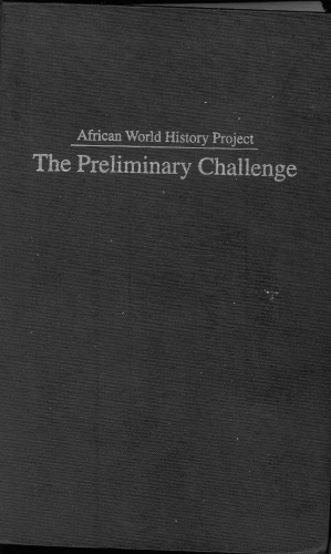 دانلود کتاب African World History Project: The Preliminary Challenge