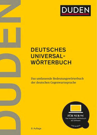 دانلود کتاب DUDEN – Deutsches Universalwörterbuch Das umfassende Bedeutungswörterbuch der deutschen Gegenwartssprache
