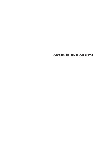 دانلود کتاب Autonomous Agents