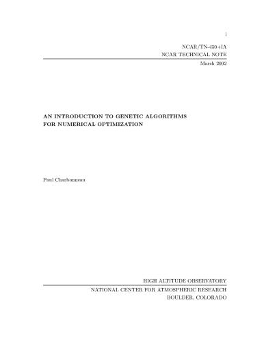 دانلود کتاب An introduction to genetic algorithms for numerical optimization