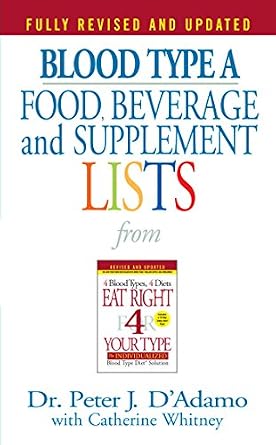 دانلود نسخه کامل کتاب زبان اصلی Blood Type A Food, Beverage and Supplement Lists (Eat Right 4 Your Type)