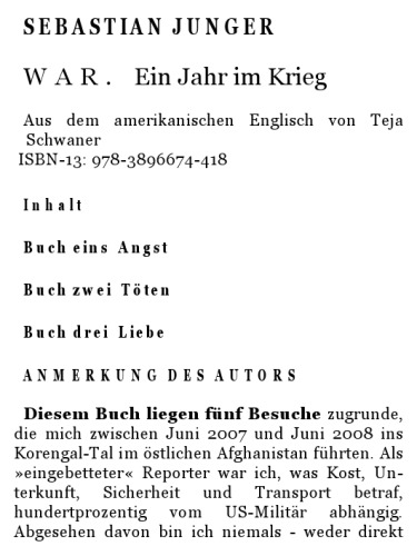 دانلود کتاب War. Ein Jahr im Krieg