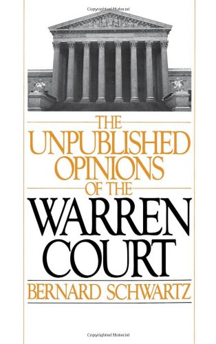 دانلود کتاب The Unpublished Opinions of Warren Court