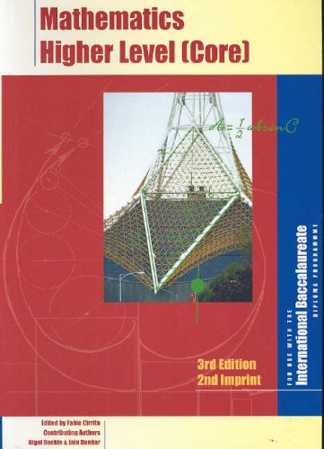 دانلود کتاب Mathematics Higher Level (Core) 3rd Ed. (For use with the International Baccalaureate Diploma Programme