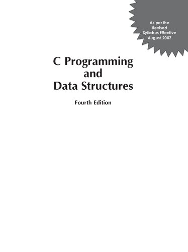 دانلود کتاب C Programming and Data Structures