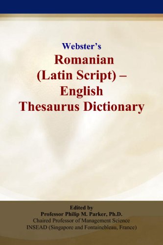 دانلود کتاب Websters Romanian (Latin Script) – English Thesaurus Dictionary