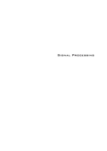دانلود کتاب Signal Processing