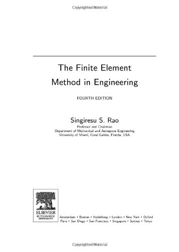 دانلود کتاب The Finite Element Method in Engineering, Fourth Edition