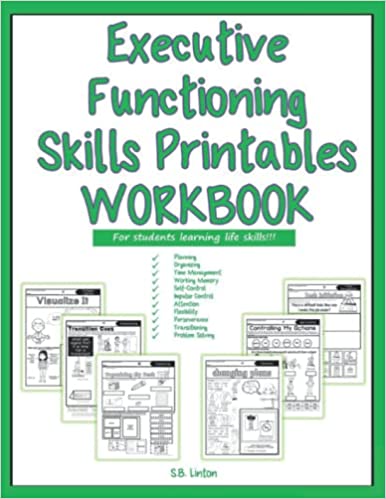 دانلود کتاب Executive Functioning Skills Printables Workbook: For Students Learning Life