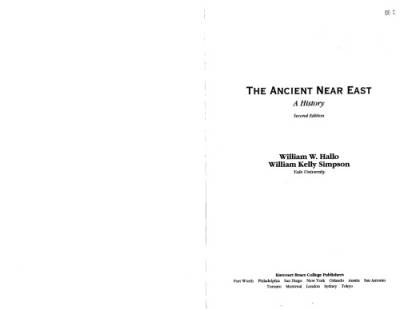 دانلود کتاب The Ancient Near East: A History