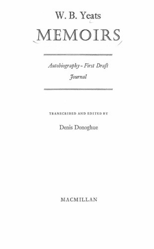 دانلود کتاب Memoirs: Autobiography – First Draft and Journal