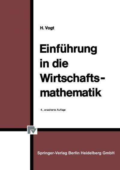 دانلود کتاب Einführung in die Wirtschaftsmathematik