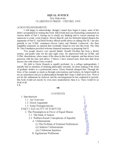 دانلود کتاب Equal Justice (Clarendon Paperbacks