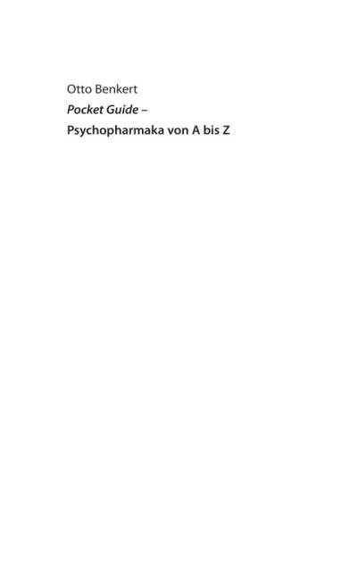 دانلود کتاب Pocket Guide Psychopharmaka