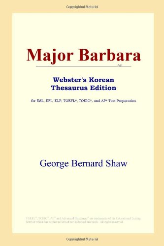 دانلود کتاب Major Barbara (Webster’s Korean Thesaurus Edition