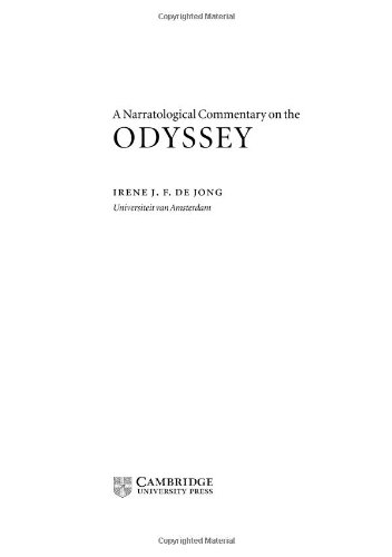 دانلود کتاب A Narratological Commentary on the Odyssey