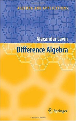 دانلود کتاب Difference Algebra (Algebra and Applications