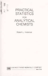 دانلود کتاب Practical statistics for analytical chemists