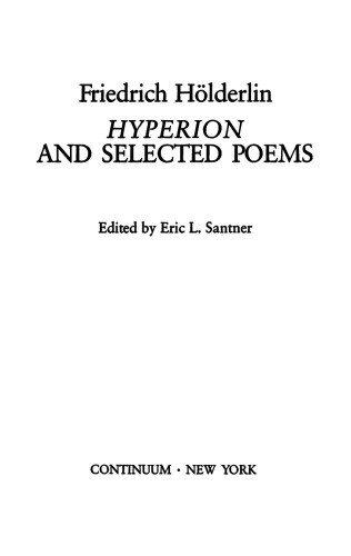 دانلود کتاب Hyperion and Selected Poems (German Library