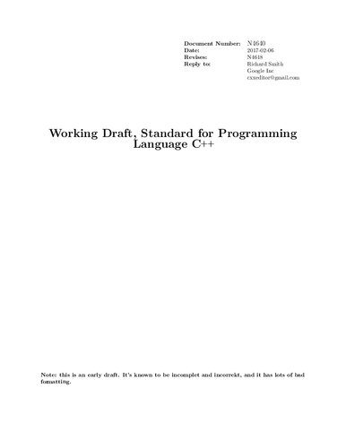 دانلود کتاب Standard for Programming Language C++