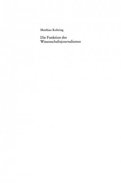 دانلود کتاب Die Funktion des Wissenschaftsjournalismus
