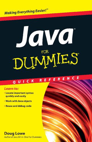 دانلود کتاب Java For Dummies Quick Reference