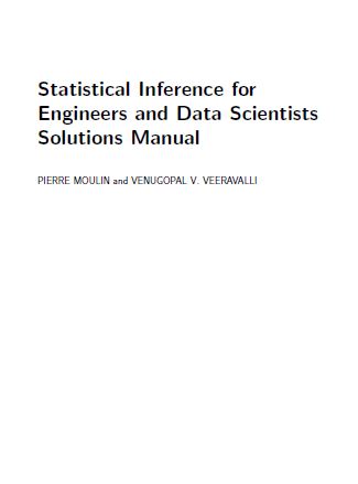 دانلود کتاب [Soultion Manual] Statistical Inference for Engineers and Data Scientists