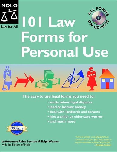دانلود کتاب 101 Law Forms for Personal Use – Book with CD-Rom