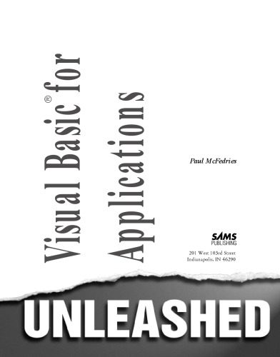 دانلود کتاب Visual Basic for applications unleashed