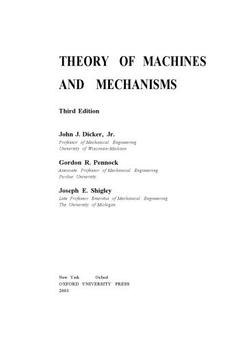 دانلود کتاب THEORY OF MACHINES AND MECHANISMS