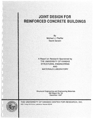 دانلود کتاب Joint design for reinforced concrete buildings