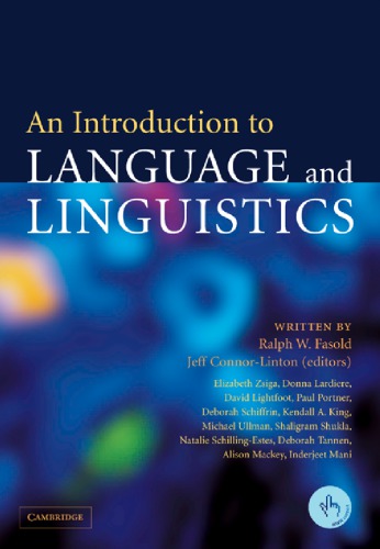 دانلود کتاب An Introduction to Language and Linguistics