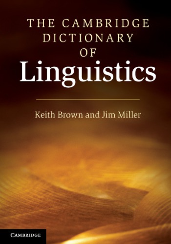 دانلود کتاب The Cambridge Dictionary of Linguistics