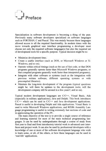 دانلود کتاب Software Development for Engineers. with C, Pascal, C++, Assembly Language, Visual Basic, HTML, Java: Script and Java