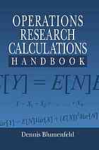 دانلود کتاب Operations research calculations handbook