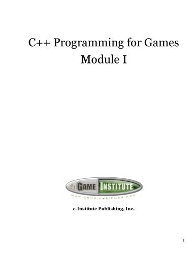 دانلود کتاب C++ Programming for Games, Module I (Textbook)