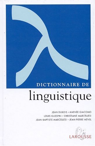 دانلود کتاب Dictionnaire de linguistique