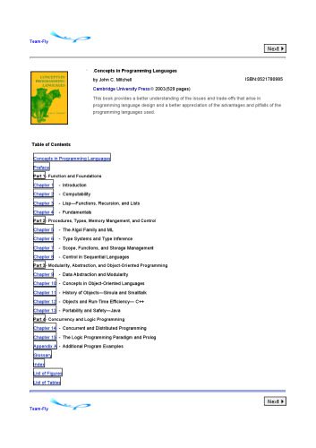دانلود کتاب Concepts in Programming Languages