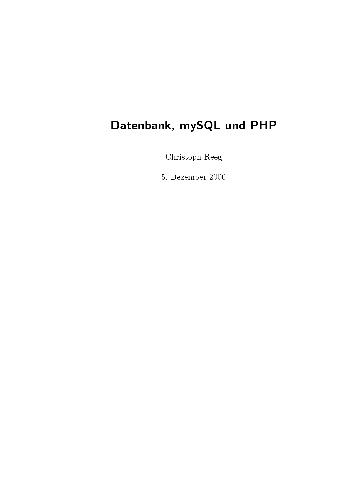 دانلود کتاب MySQL – PHP and