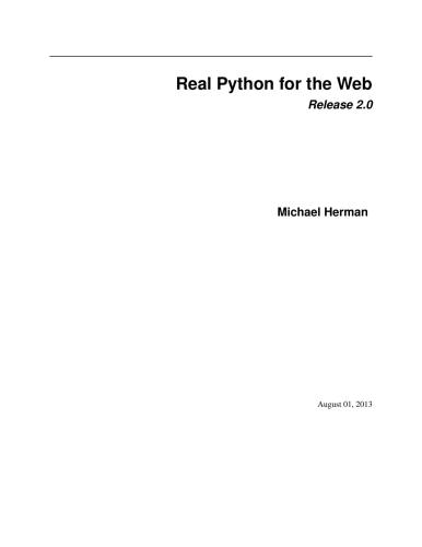 دانلود کتاب Real Python for the Web