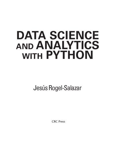 دانلود کتاب Data Science and Analytics with Python