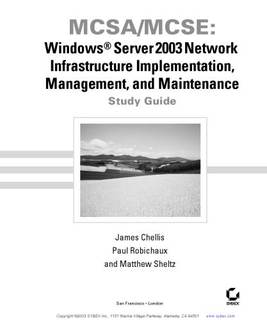 دانلود کتاب فارسی MCSA-MCSE: Windows Server 2003 network infrastructure implementation, management and maintenance study guide