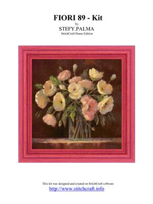 دانلود کتاب Схема вышивки Stefy Palma Fiori №089 – Kit