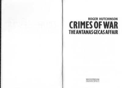 دانلود کتاب Crimes of war. The Antanas Gecas affair