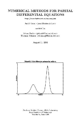 دانلود کتاب Numerical methods for partial differential equations