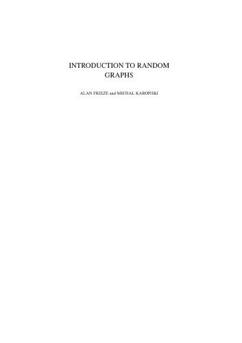 دانلود کتاب Introduction to Random Graphs